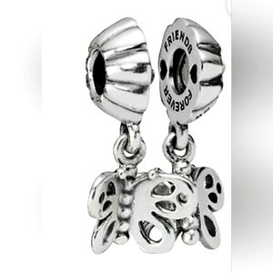Pandora Friends Forever Butterfly Dangle Charm Retired